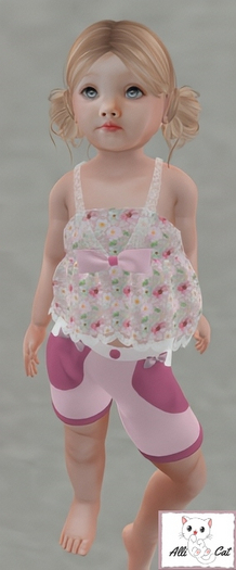 Pink Floral Frock Set
