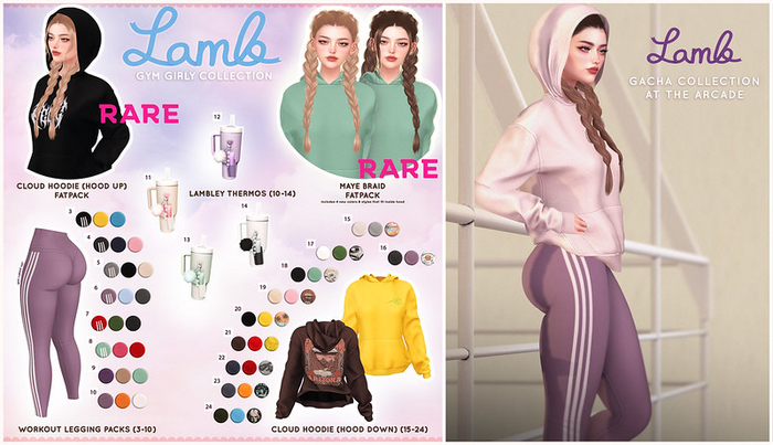 7. Lamb. Workout Leggings - Pack 5 (eBody Reborn)