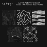 [ARTSY] Silver Glissen Fabric