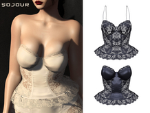 SOJOUR - Ingrida corset - crow