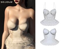 SOJOUR - Ingrida corset - white