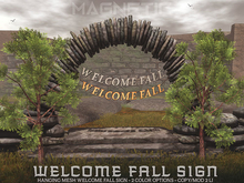 Magnetic - Welcome Fall Sign