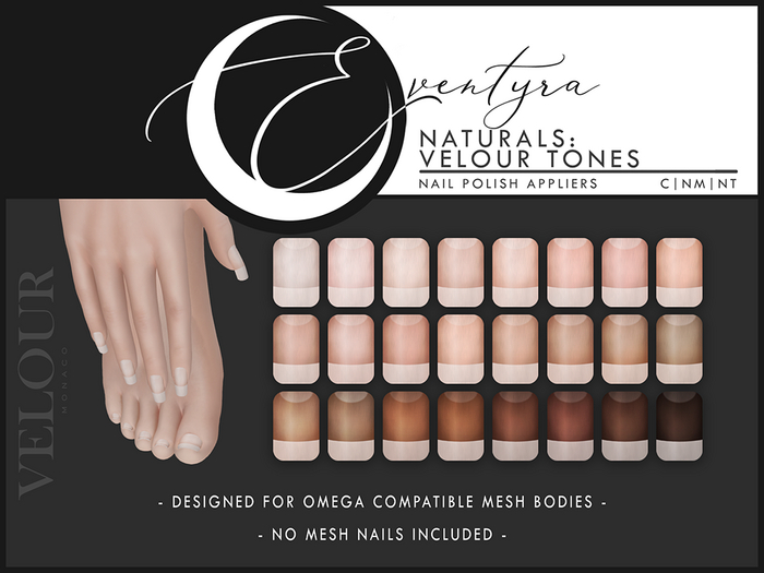 Eventyra - Omega Nail HUD - Naturals - Velour Tones