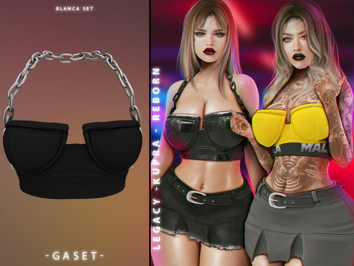 GASET - BLACK BLANCA TOP