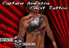 Captain America Chest Tattoo
