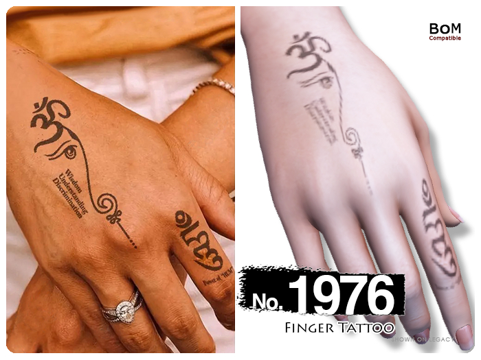 (Finger Tattoo) No.1976