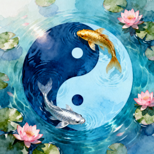 Koi Fish Yin Yang