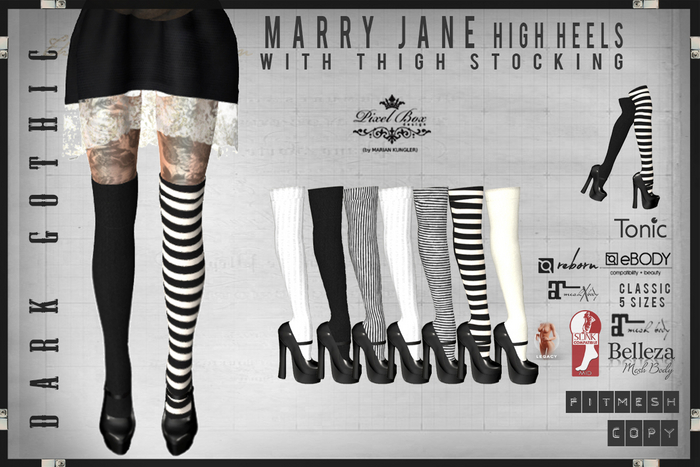 PIXEL BOX - Heels Marry Jane  ( ADD )