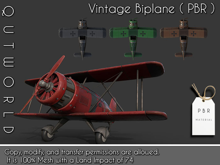 .::QUTWORLDT Vintage Biplane_PBR::.FP
