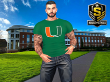 Miami Hurricanes Men's T-Shirt (Green)