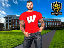 Wisconsin Badgers Men's T-Shirt (Red)