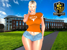 Texas Longhorns Ladies Tee (Burnt Orange)