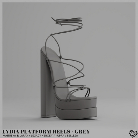 [Dazzling] Lydia platform heels - grey