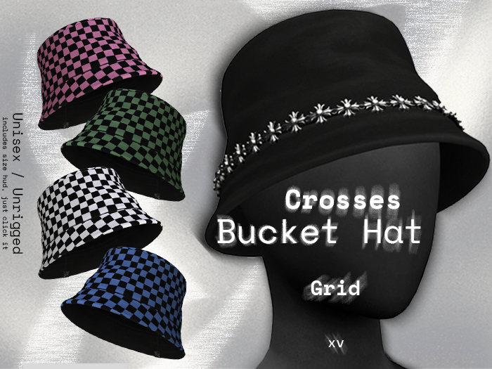 XV - Bucket Hat - Crosses / Grid