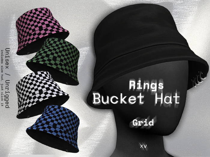 XV - Bucket Hat - Rings / Grid