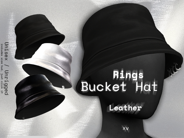XV - Bucket Hat - Rings / Leather