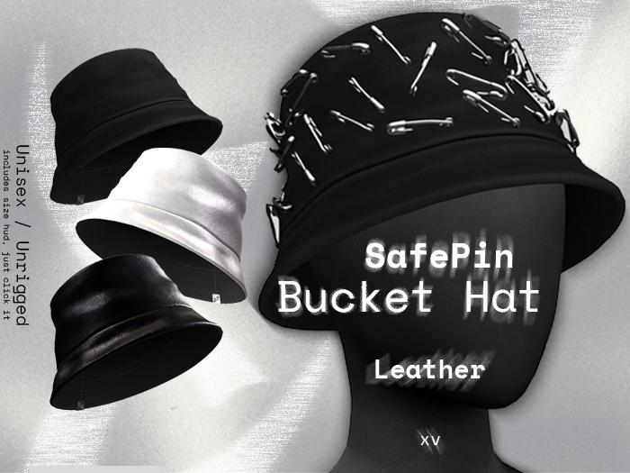 XV - Bucket Hat - SafePin / Leather