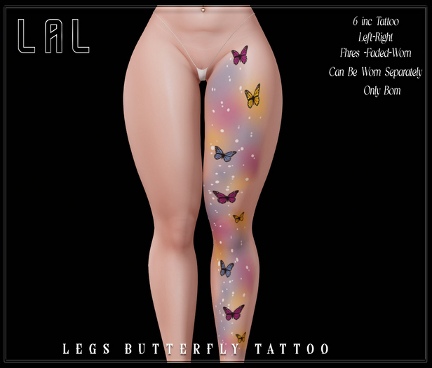 LAL-Legs Butterfly Tattoo ONLY BOM