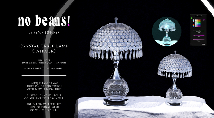 [nb!] - Crystal Table Lamp (Fatpack) ADD