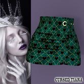 Green Damask North Skirt Reborn