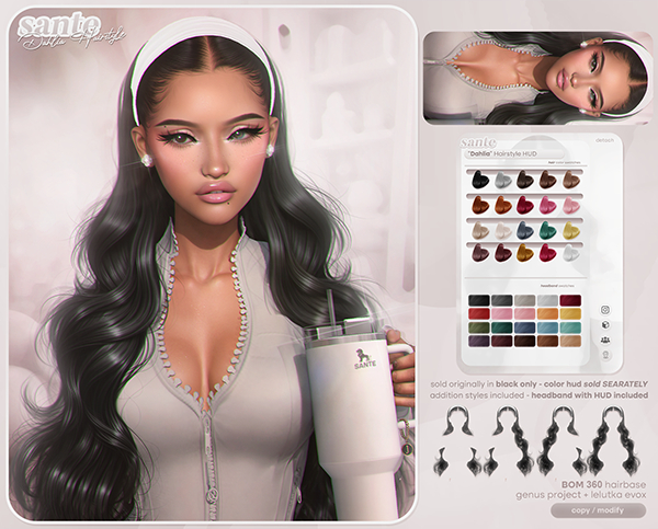 Sante. "Dahlia" Hairstyle