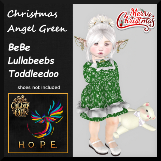 H.O.P.E.  Christmas Angels Green