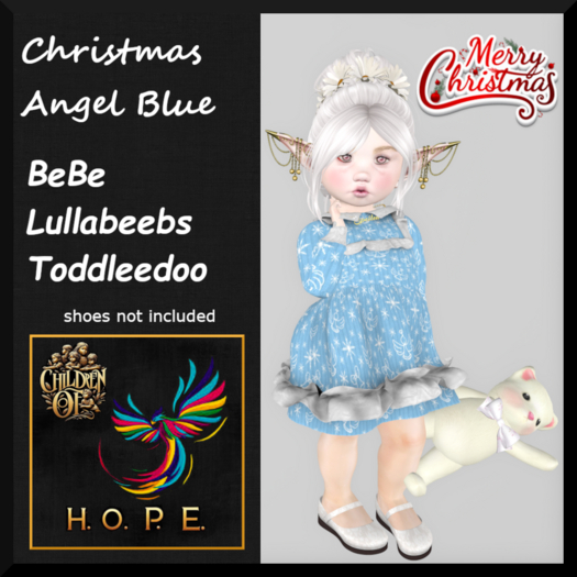 H.O.P.E. Christmas Angels Blue