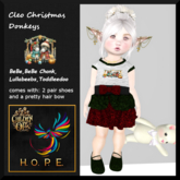 H.O.P.E. Cleo Christmas Outfit Donkeys