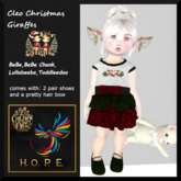 H.O.P.E. Cleo Christmas Outfit Giraffes