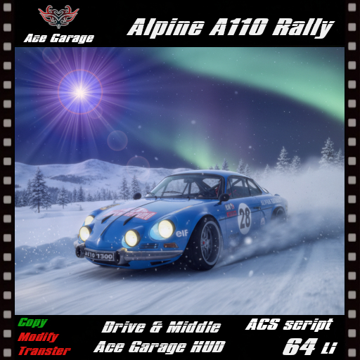[A.G] Alpine A110 Rally