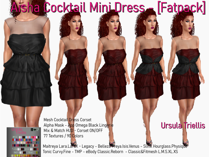 5488 Aisha Cocktail Dress - [Fatpack]