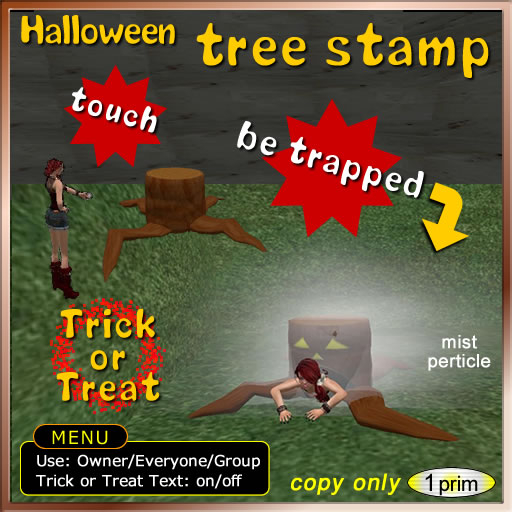 Halloween Trick tree stamp