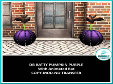 DB BATTY PUMPKIN PURPLE  ADD ME