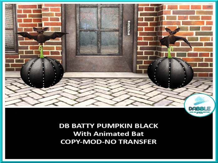 DB BATTY PUMPKIN BLACK  ADD ME