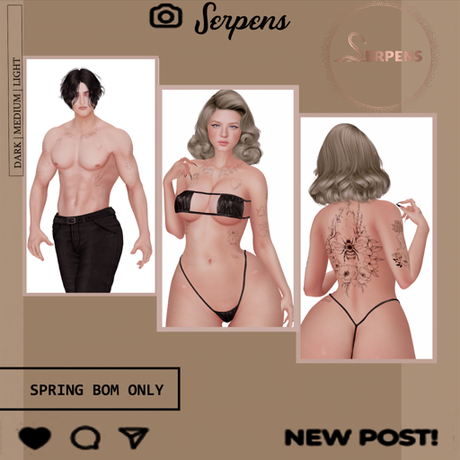 SERPENS.SPRING TATTOO BOM ONLY