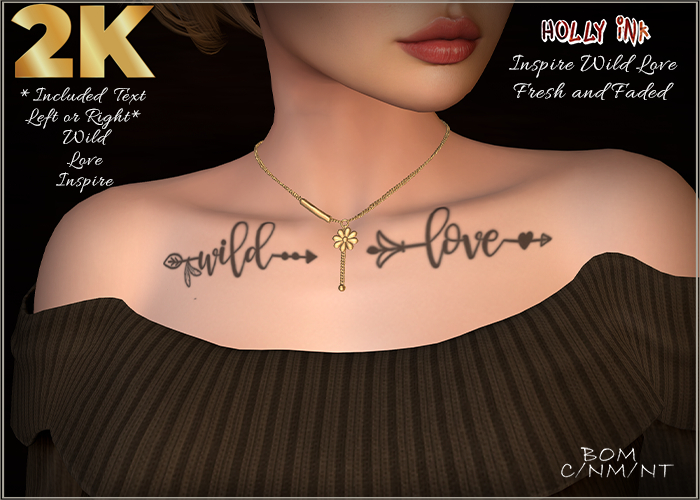Holly Ink - Inspire Wild Love 2K BOM tattoos