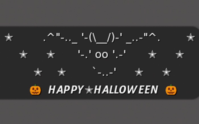 :: MG ::  Happy Halloween Bats - Female Gesture (with Sound)