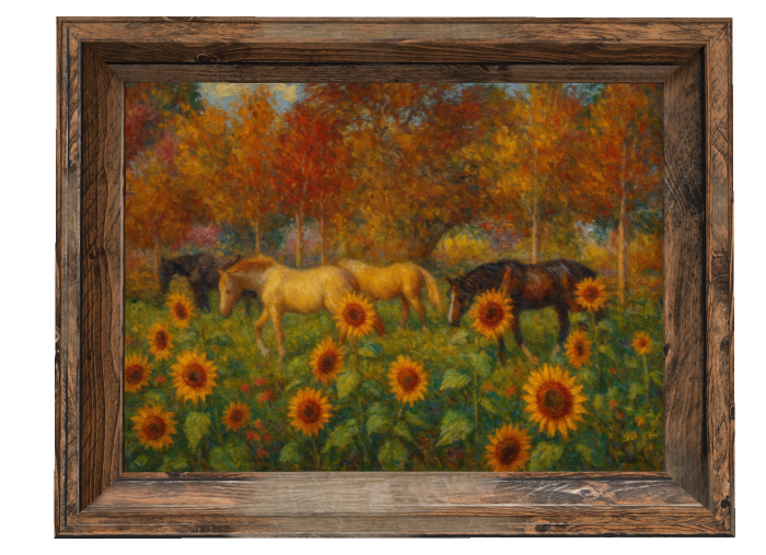 Horses n Sunflowers Fall25