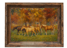 Horses in a field Fall25
