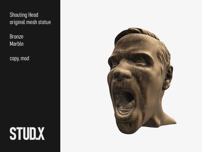 STUD.X Statue Shouting Head