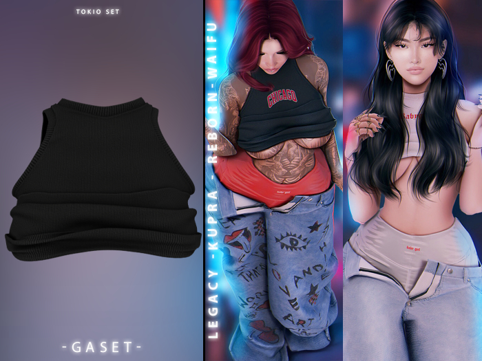 GASET - BLACK V2 TOKIO TOP