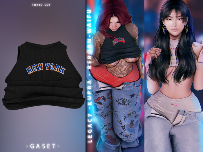 GASET - NEW YORK TOKIO TOP