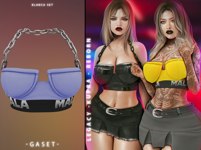 GASET - LILAC/M BLANCA TOP