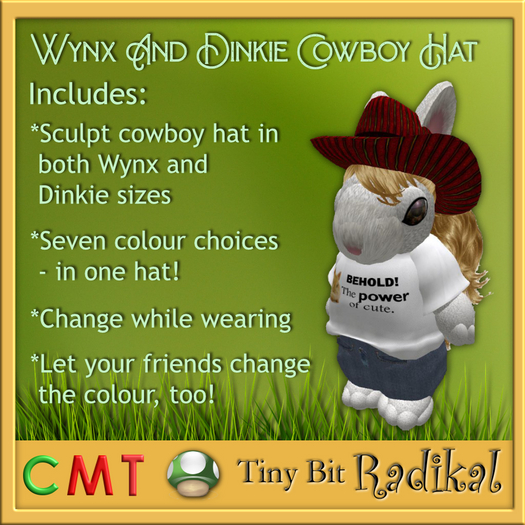 Wynx and Dinkie Cowboy Hat