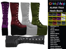 Crazy Alana Thick Heels Boots
