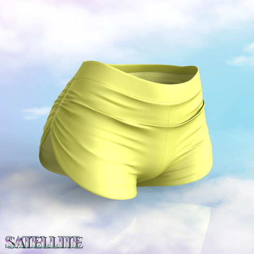 Yellow Scrunchy Shorts Legacy