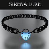 Blue Black Locket Necklace