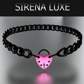 Pink Black Locket Necklace