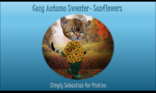 Cozy Autumn Sweater - Sunflowers