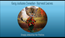 Cozy Autumn Sweater -  Harvest Leaves